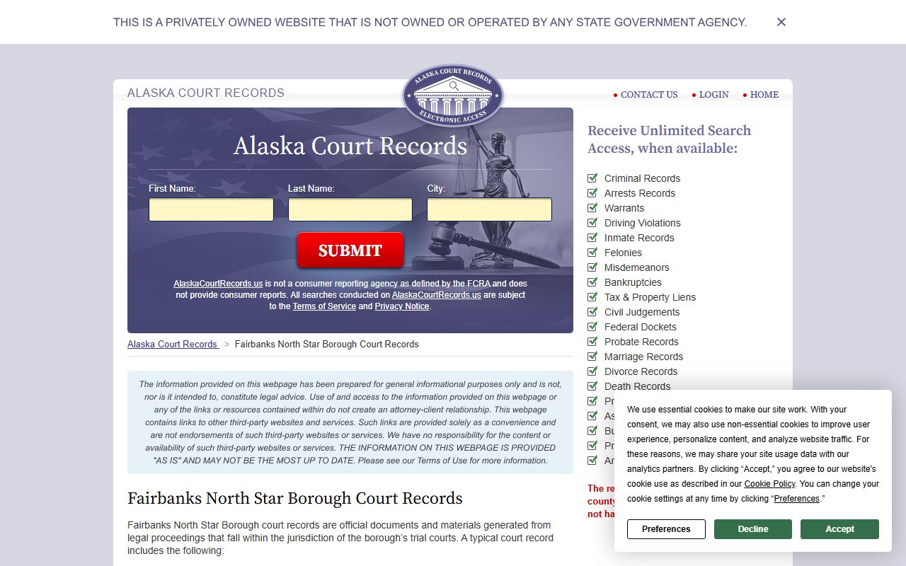College divorce decree records - Fairbanks North Star court