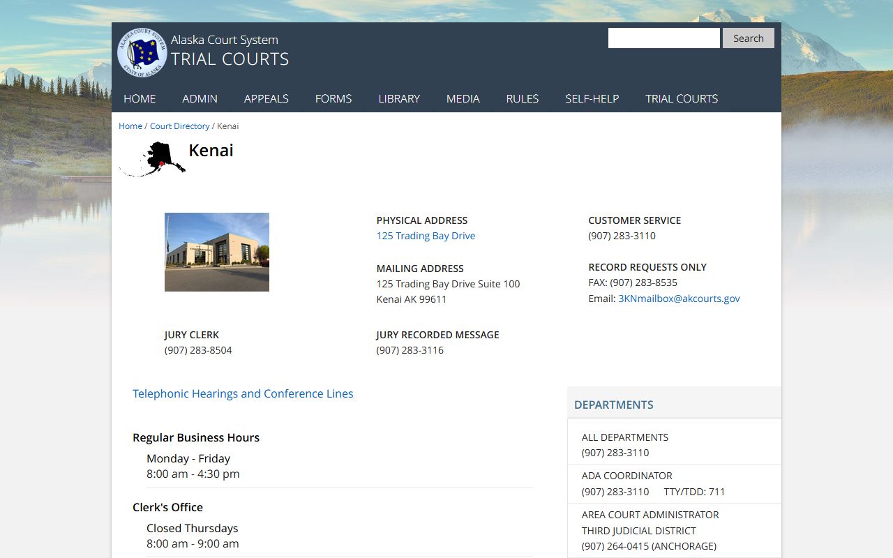 kalifornsky divorce decree records - kenai court directory