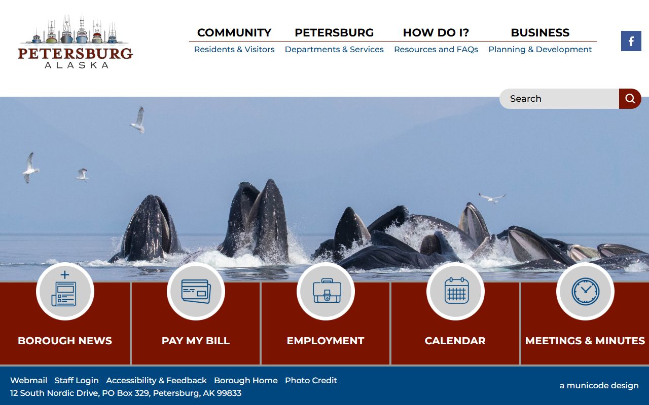 Petersburg Borough official website for local government records